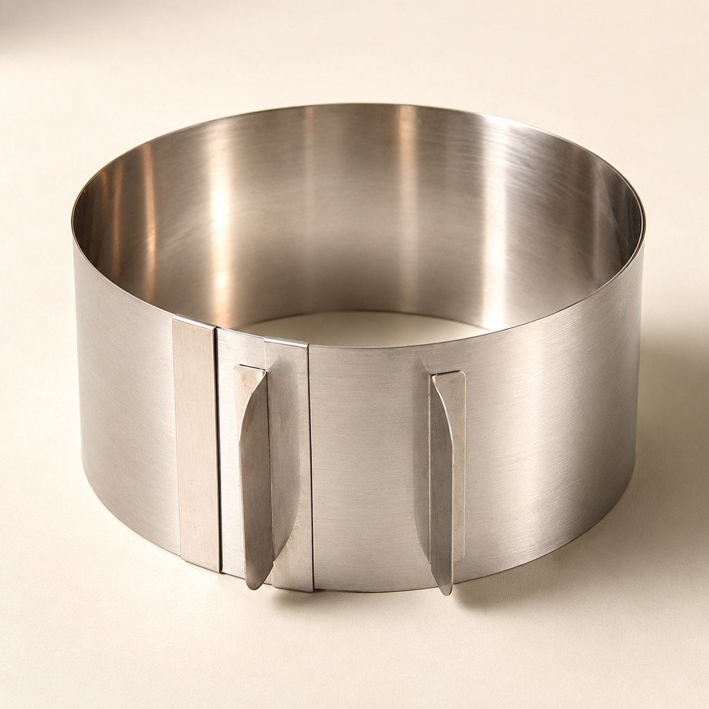 MOULE À GÂTEAU EXTENSIBLE INOX Ø 15 À 30 CM H 7.5 CM