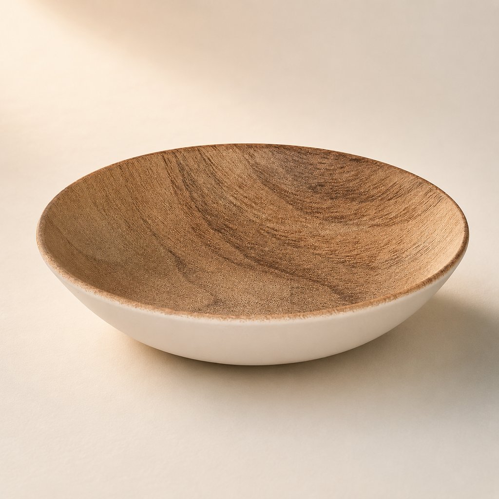 ASSIETTE CREUSE BOIS MOOD D22CM
