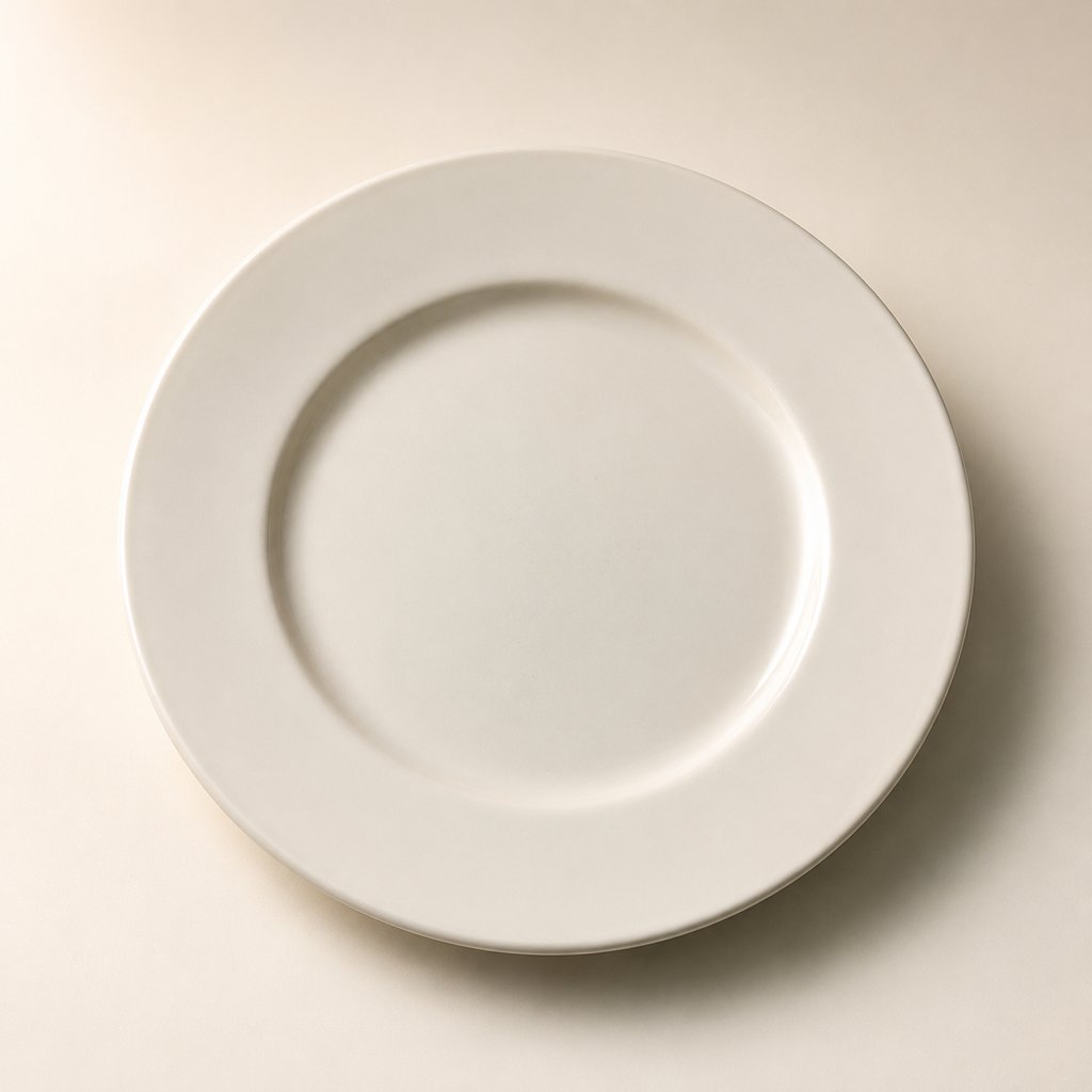ASSIETTE PLATE A REBORD LARGE 30CM