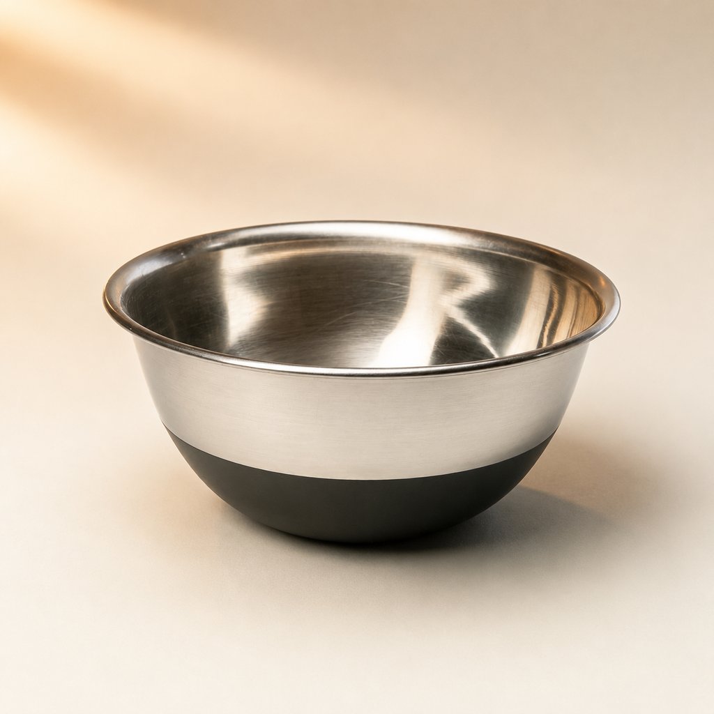 BOL MELANGEUR EN INOX BASE CAOUTCHOUC D25CM D25CM