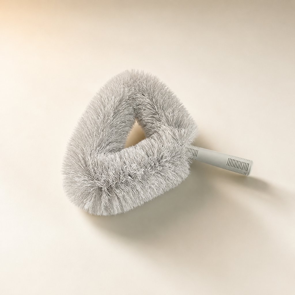 BROSSE A POUSSIERE RONDE GRIS C-087