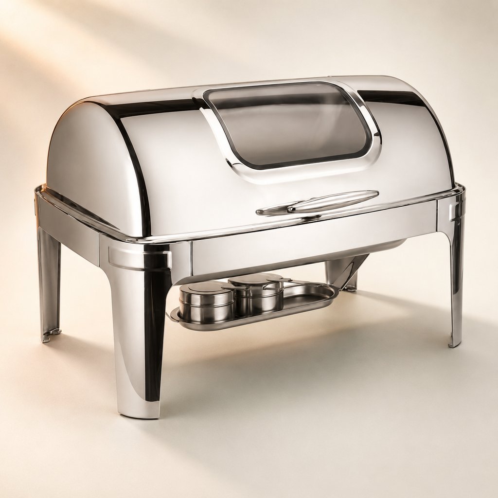 CHAFING DISH  RECTANGLE DOUBLE BAC 640X495X440MM