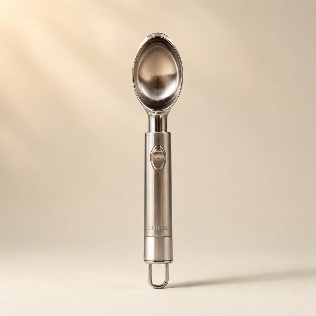 CUILLÈRE A GLACE INOX L 20.5 CM VENDU EN CRAVATE DE 12 PIÈCES