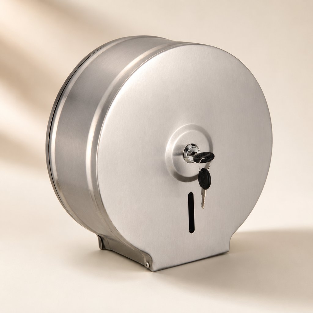 DISTRIBUTEUR DE PAPIER EN INOX