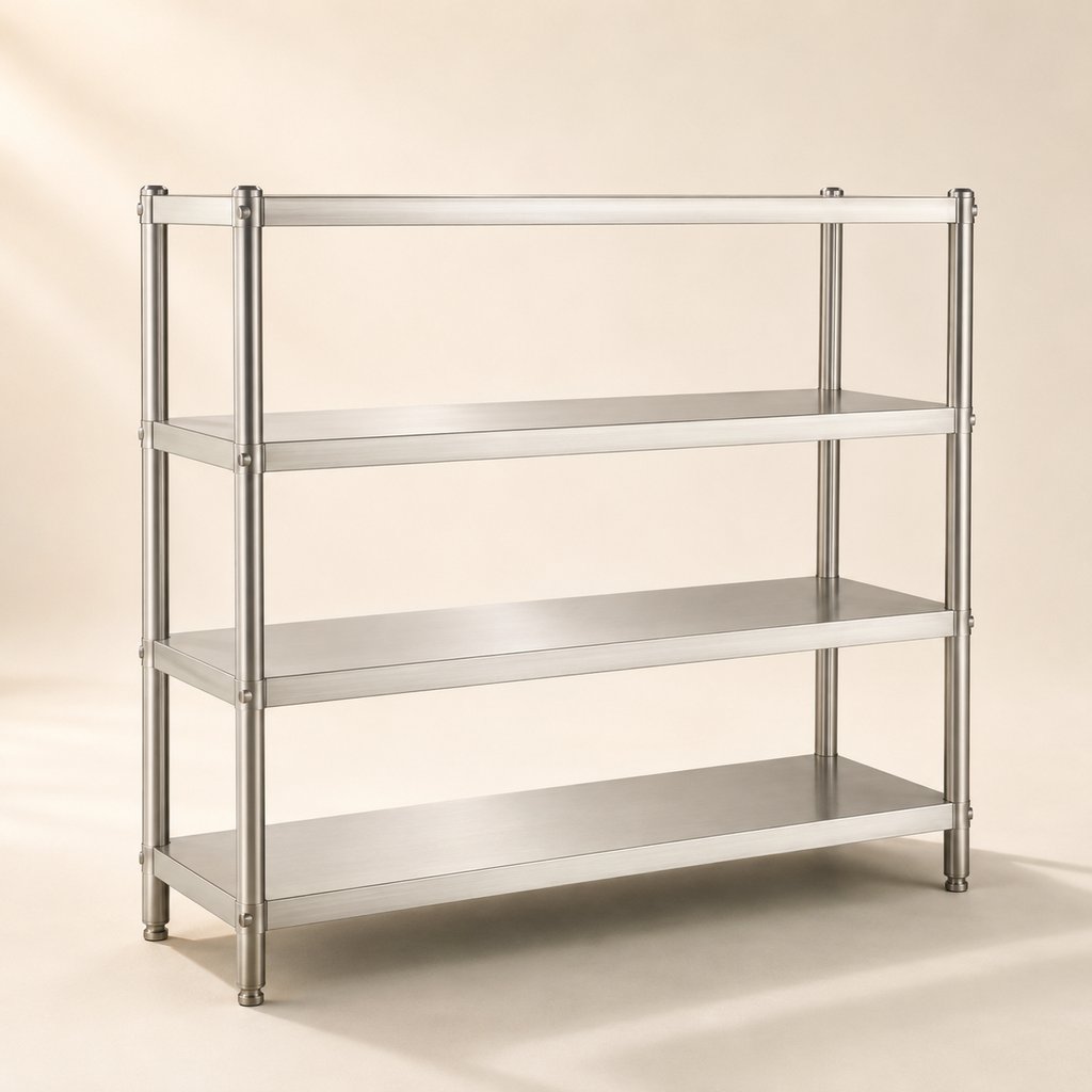 ETAGERE INOX 1,20M 4 ETAGES
