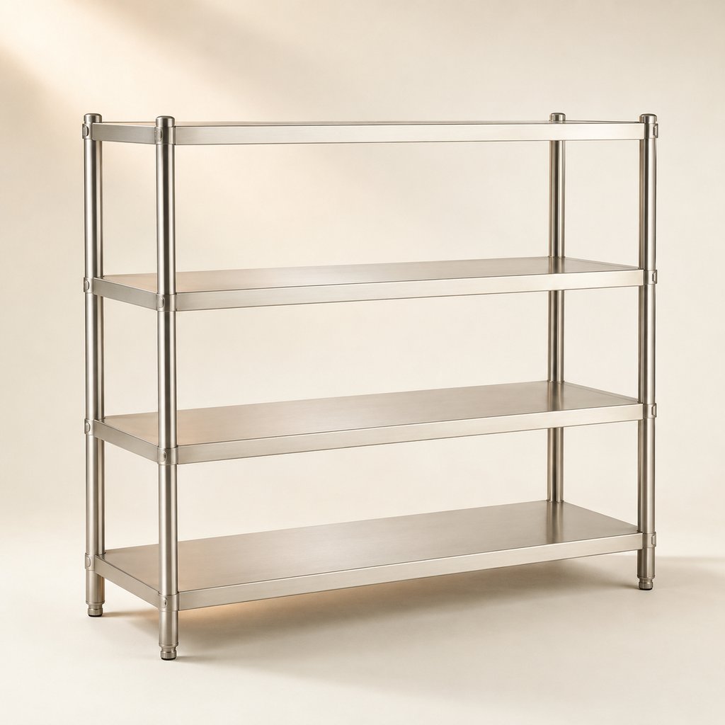 ETAGERE INOX 1,50M 4 ETAGES