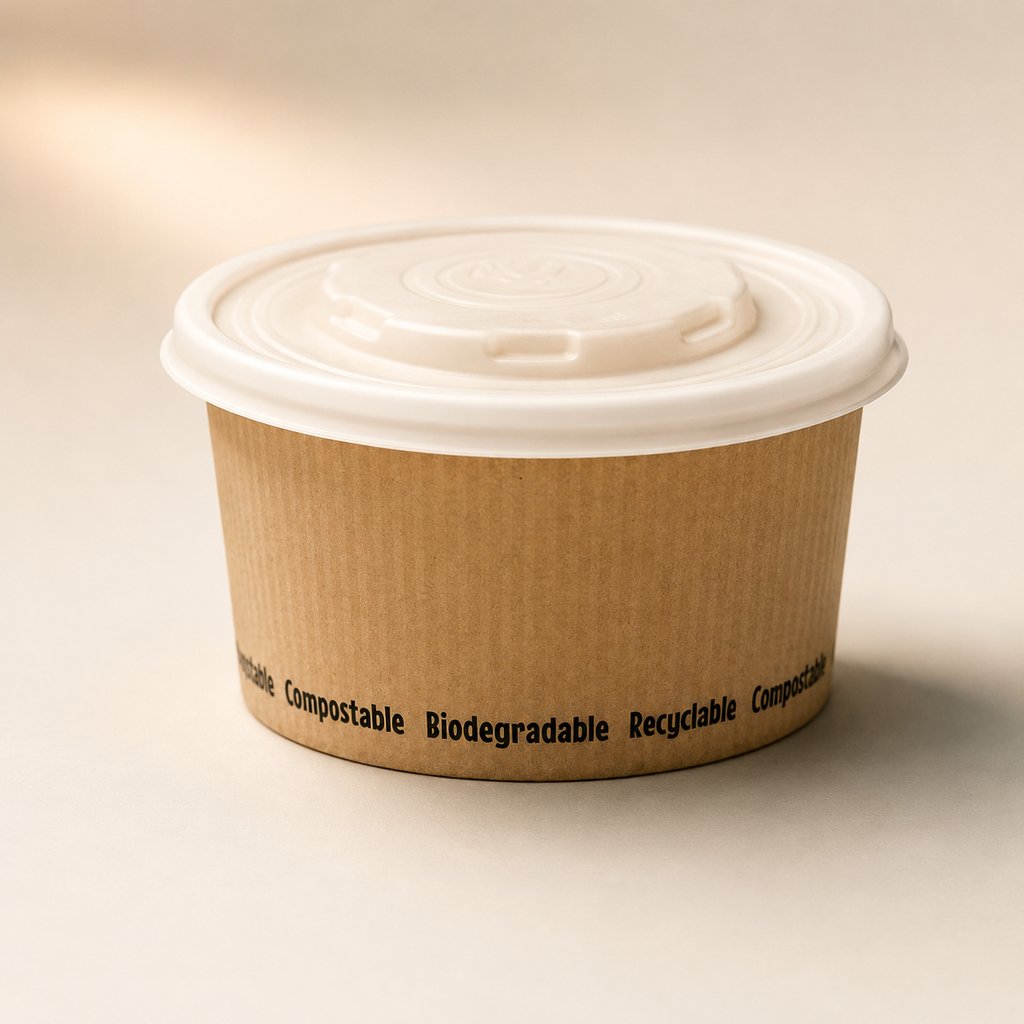 GOBELET A SOUPE AVEC PLA 24OZ X500/(20X25PCS) COUV=210LPLAS32 (709ML)
