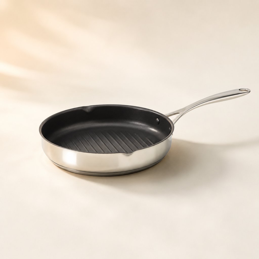 GRIL ANTI-ADHERENT 28CM ACIER CYRIL LIGNAC