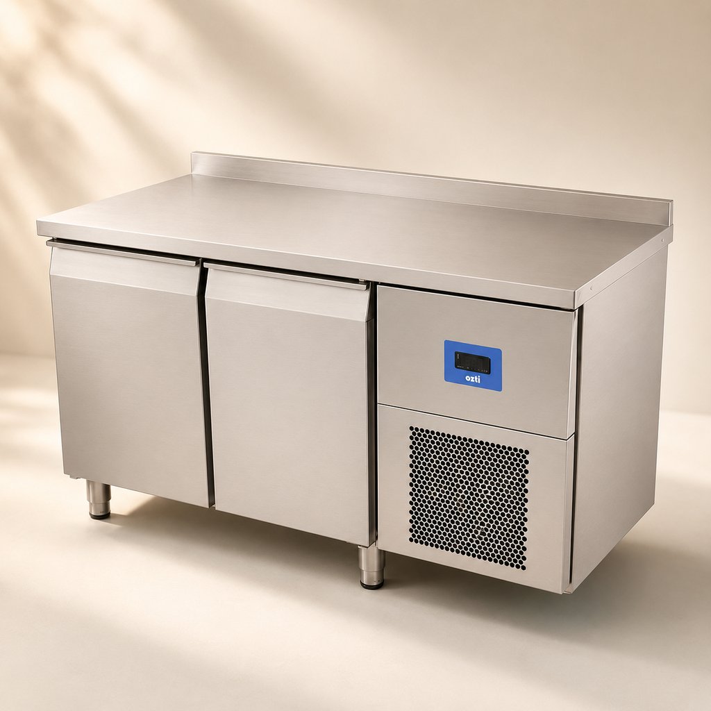 MEUBLE BAS REFRIGERE 2 PORTES PLEINES