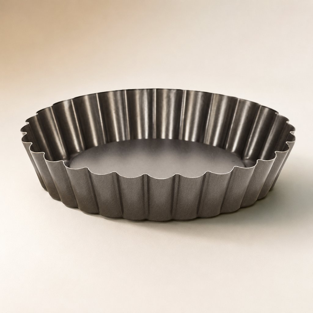 MOULE À TARTELETTES ACIER LE LOT DE 4 PIÈCES GAMME GOURMANDISE Ø 12 CM H 3 CM REVÊTEMENT ANTI-ADHÉSIF