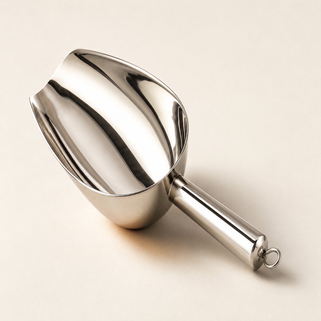 PELLE A GLACON OU FARINE  INOX