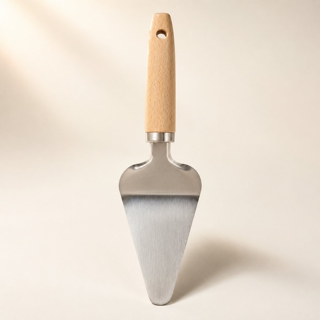 PELLE À TARTE BOIS ET INOX GAMME TROUVAILLES DE GRAND-MERE L 22 CM AVEC MANCHE EN HÊTRE