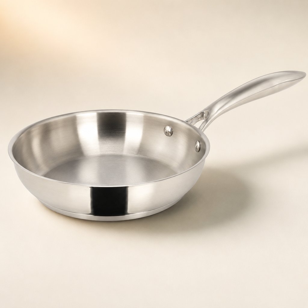 POELE SITRAM INOX D20CM H4.5CM EP CORPS 0.7MM EP FOND 4MM