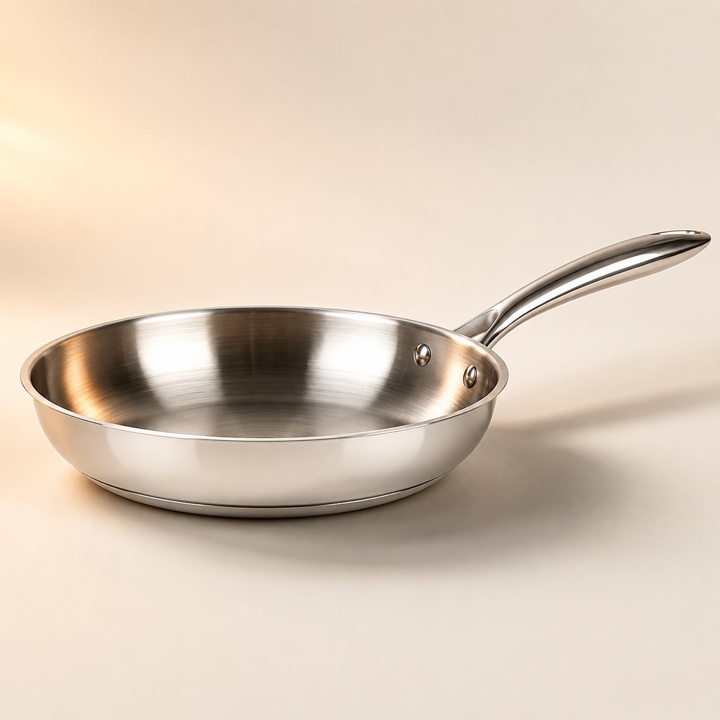 POELE SITRAM INOX D24CM H4.5CM EP CORPS 0.7MM EP FOND 4MM