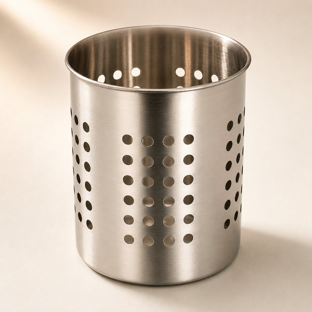 PORTE USTENSILES INOX  12 CM H 13 CM