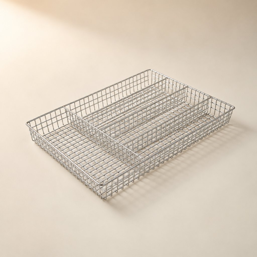 RANGE COUVERTS CHROME  L 26 CM L 5 CM H 36 CM