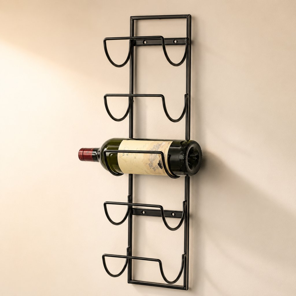 SUPPORT DE BOUTEILLE A VIN  15X11,5X58CM