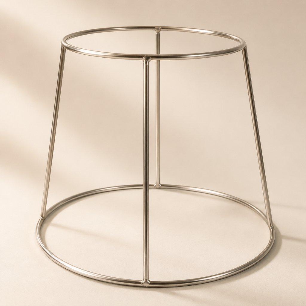 SUPPORT PLATEAU A FRUITS DE MER CHROME Ø 24.5 CM H 18.5 CM