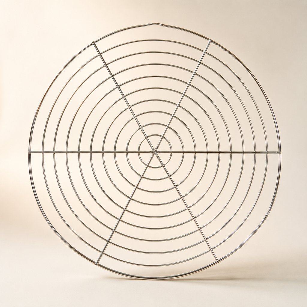 VOLETTE GÂTEAU FIL CHROME Ø 32 CM H 1.5 CM