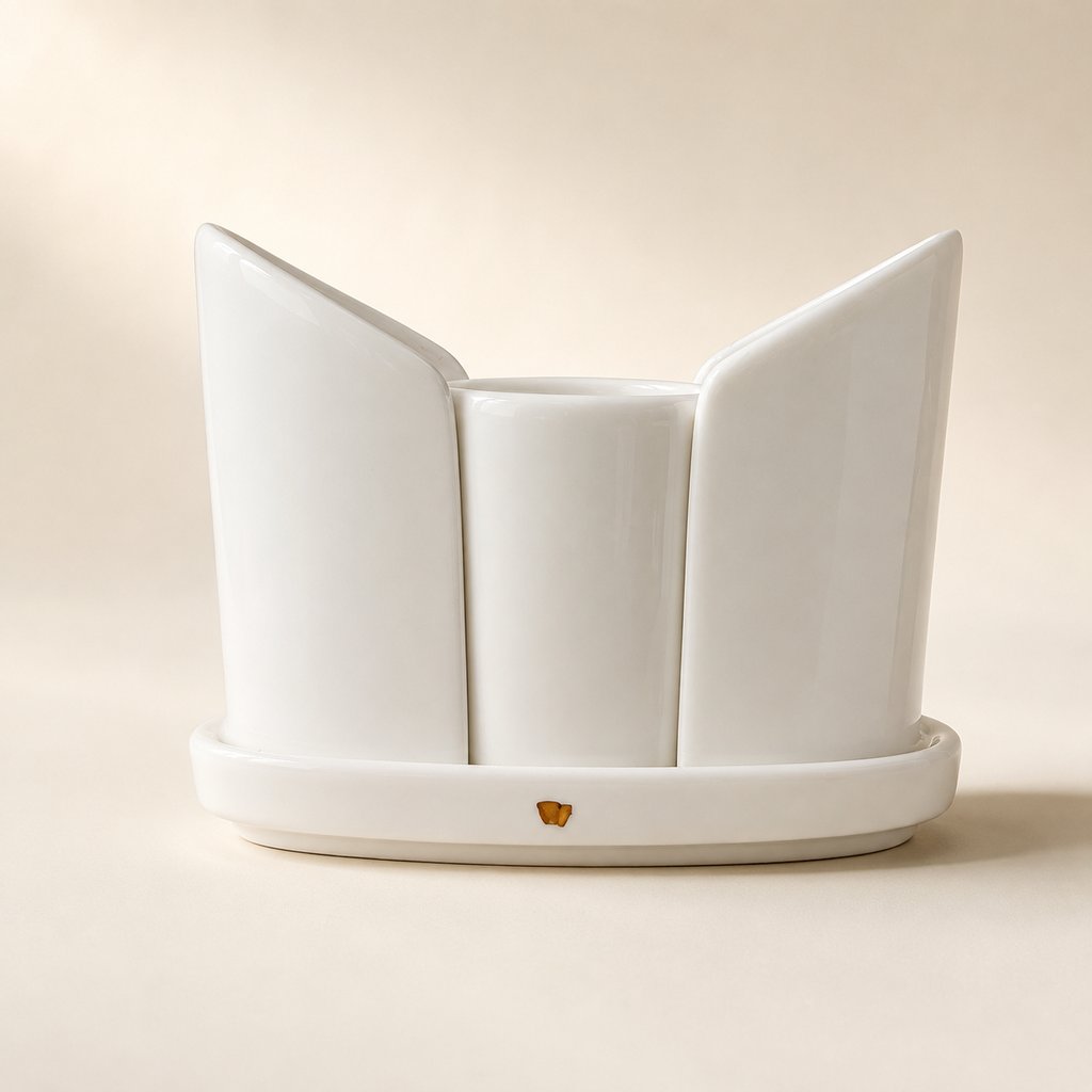 SET DE 4 SALIERE,POIVRIERE,PORTE CURE DENT EN CERAMIQUE AVEC SUPPORT