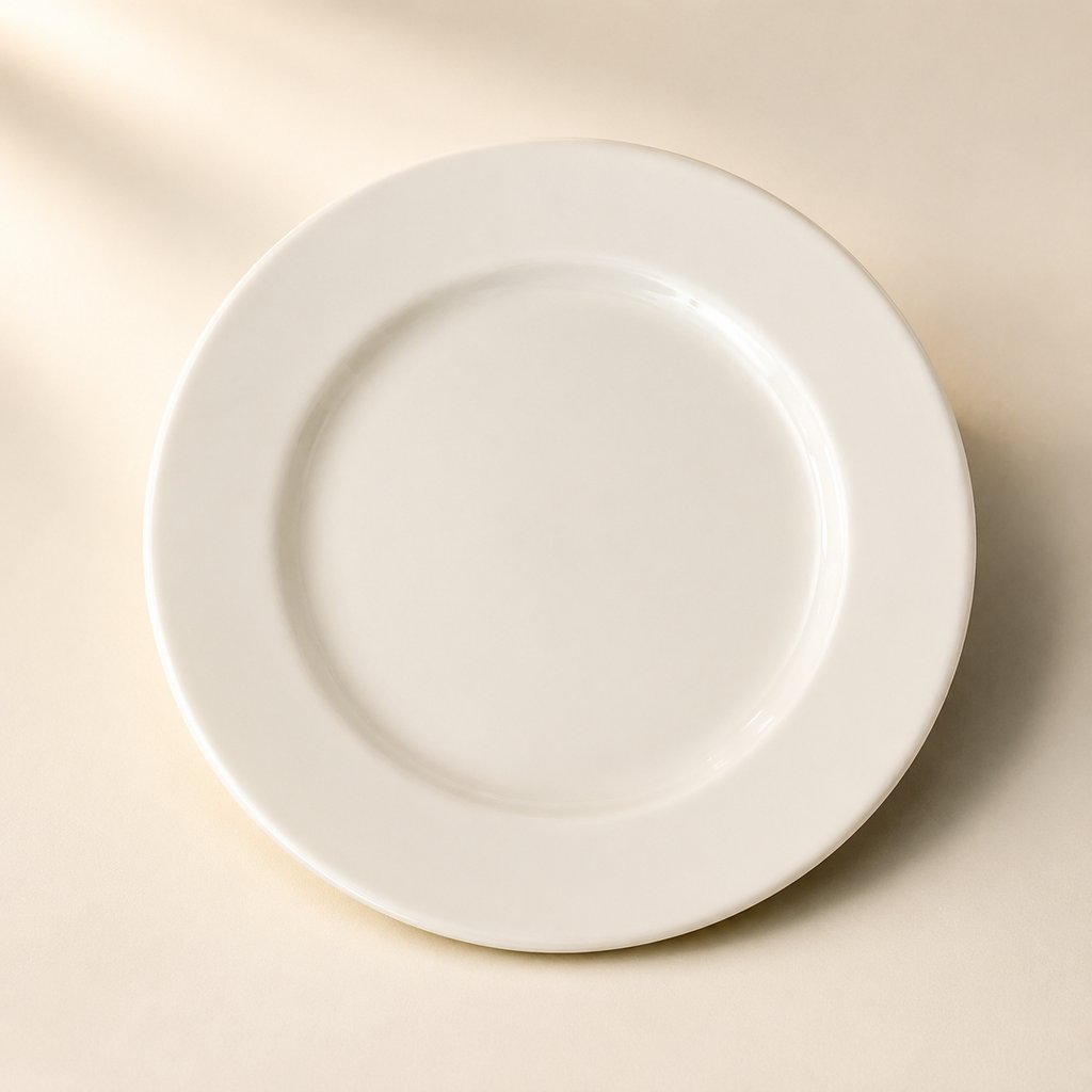 ASSIETTE PLATE A REBORD LARGE 23CM