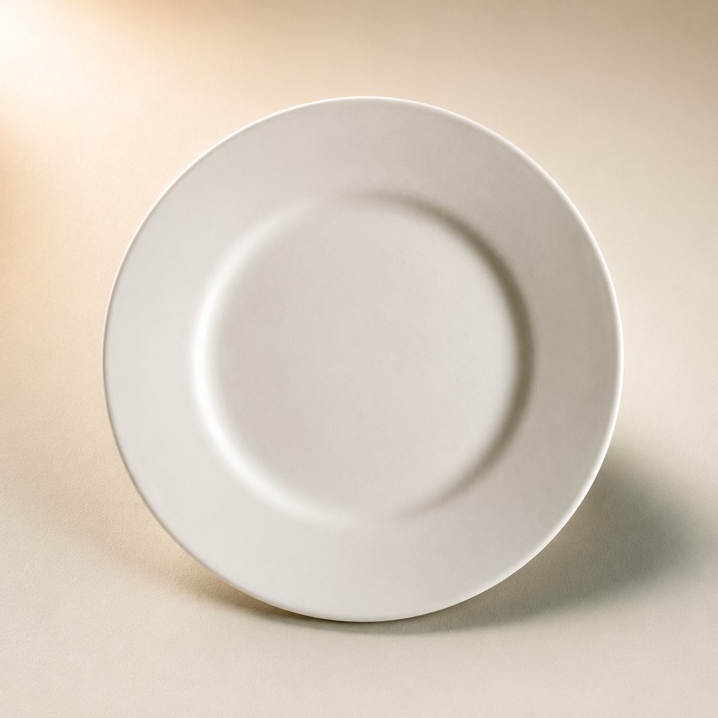 ASSIETTE PLATE A REBORD LARGE 27CM