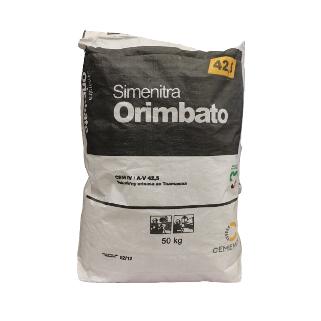 CIMENT ORIMBATO CEM IV – 42,5 – SAC DE 50KG