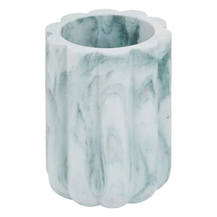 POT À BROSSE À DENTS MARBY D. 7,8 X H. 11 CM BLANC