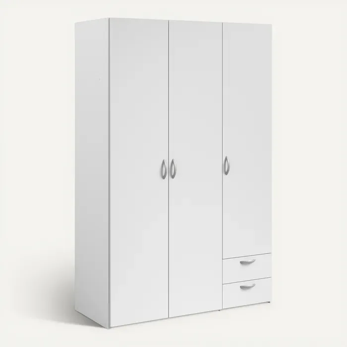 ARMOIRE 3 PORTES 2 TIROIRS
