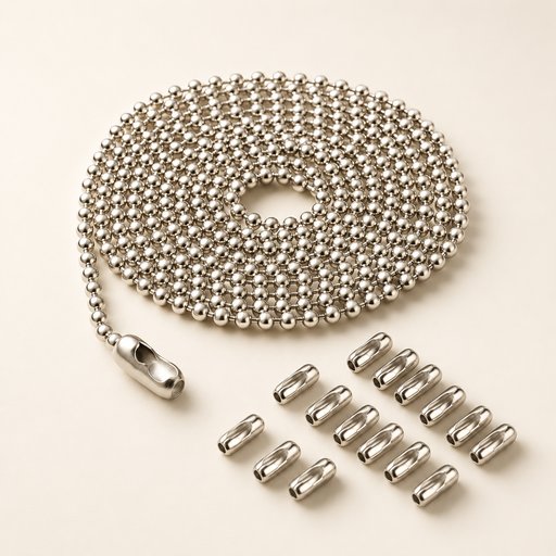"CHAINE FOND DE TARTE INOX L 1.8 M VENDU EN CRAVATE DE 12 PIÈCES"
