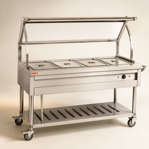 BAIN MARIE 4 BACS 1455X670X800