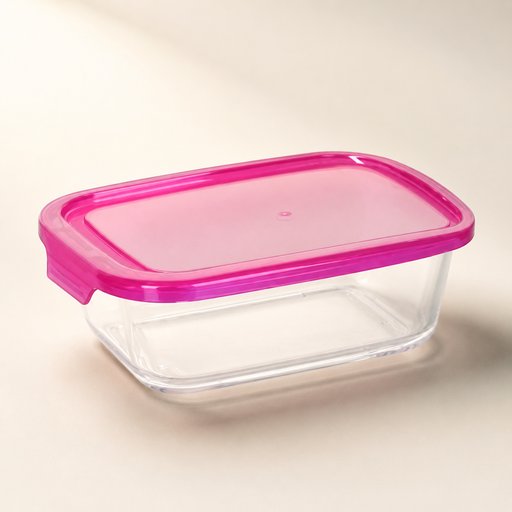 BOITE CARRE EN VERRE A COUVERCLE PLAST 1L CT6