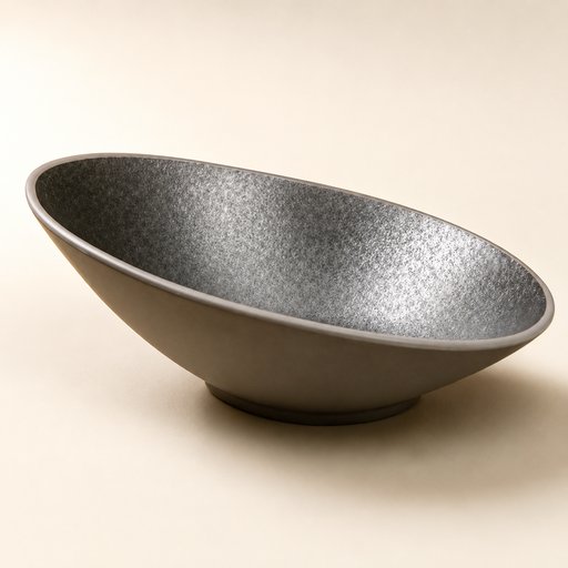 BOL A SALADE INTERIEUR MARRON 17*8CM