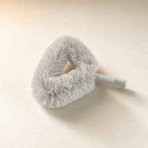 BROSSE A POUSSIERE RONDE GRIS C-087