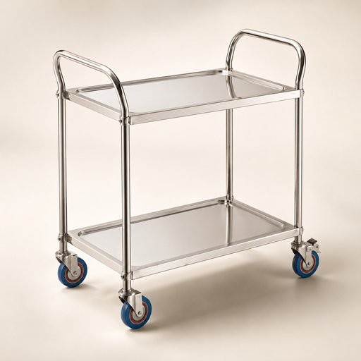 CHARIOT DESSERT INOX 2 ETAGES 750X400X835