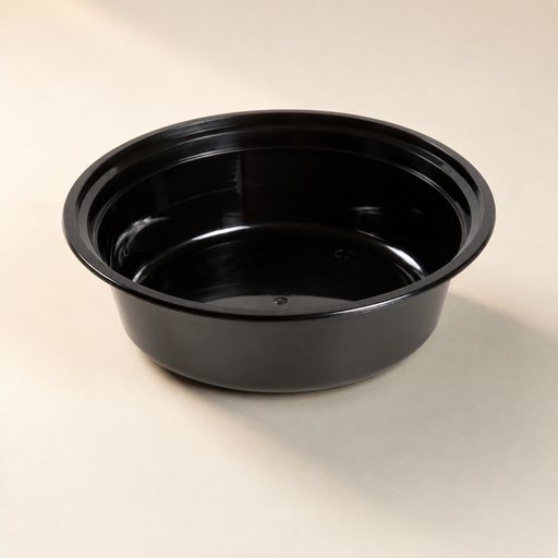 COUVERCLE POUR BOITE RONDE NOIRE 473ML