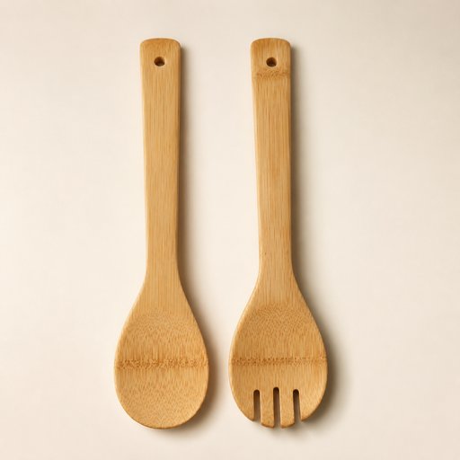 COUVERTS À SALADE BAMBOU LE LOT DE 2 PIÈCES L 30 CM
