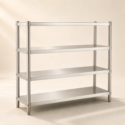 ETAGERE INOX 1,20M 4 ETAGES