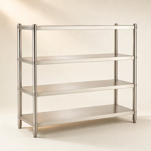 ETAGERE INOX 1,50M 4 ETAGES
