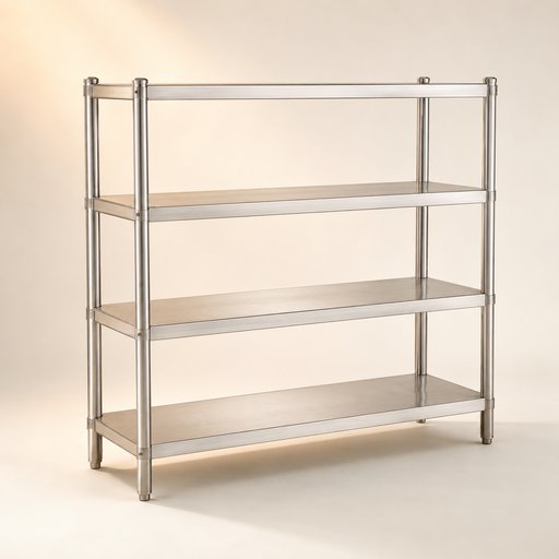 ETAGERE INOX 1,80M 4 ETAGES