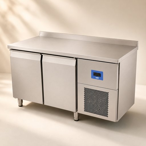 MEUBLE BAS REFRIGERE 2 PORTES PLEINES