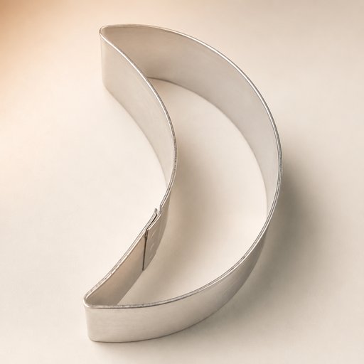 MOULE A ENTREMET INOX FORME LUNE GAMME BAHIA Ø 25 CM H 5 CM