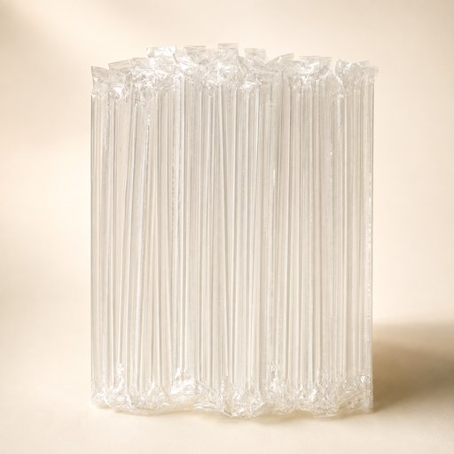 PAILLE RIGIDE 7MM NOIRE EMBALLEE INDIVIDUELLEMENT (PAQUET DE 250 PIECES)