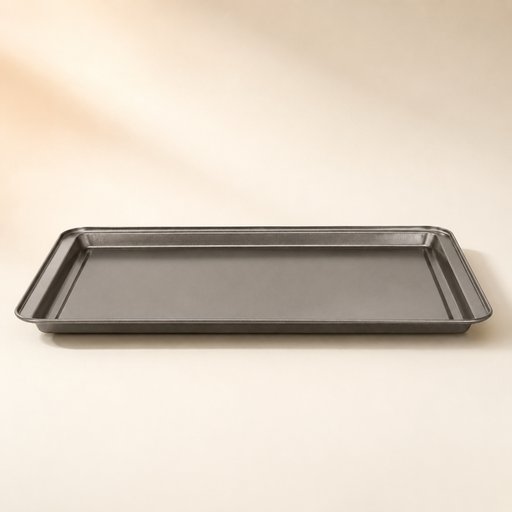 PLAQUE DE FOUR ACIER GAMME GOURMANDISE L 36.5 CM L 25.5 CM H 1.5 CM REVÊTEMENT INTÉRIEUR ANTI-ADHÉSIF