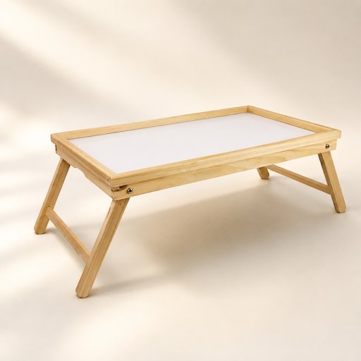 PLATEAU DEJEUNER BOIS L 50 CM L 31 CM H 21 CM DESSUS EN MÉLAMINE