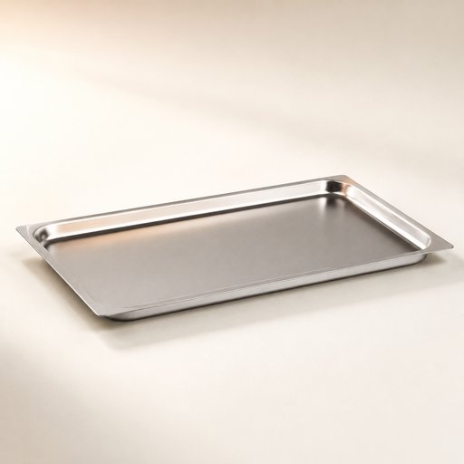 PLATEAUX INOX GN 2/1-20 10MM