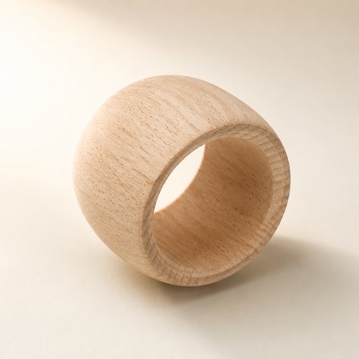 ROND DE SERVIETTE HÊTRE Ø 5 CM H 4 CM
