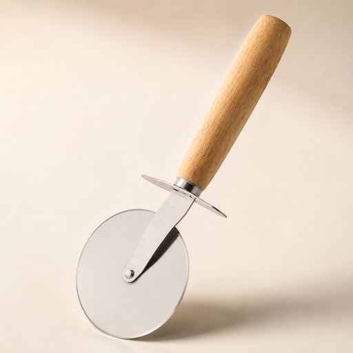ROULETTE À PIZZA BOIS ET INOX GAMME TROUVAILLES DE GRAND-MERE L 20 CM AVEC MANCHE EN HÊTRE