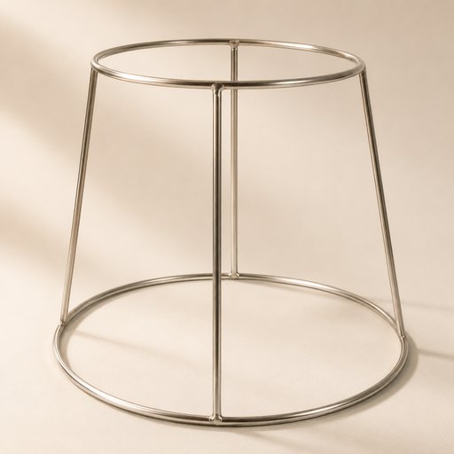 SUPPORT PLATEAU A FRUITS DE MER CHROME Ø 24.5 CM H 18.5 CM