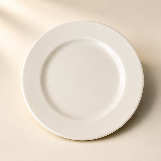 ASSIETTE PLATE A REBORD LARGE 23CM